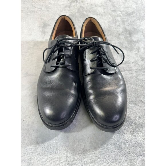 Clarks  mens shoes 10M black Unstructured By Clarks casual leather lace - Picture 5 of 16